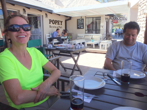 Here we are at the Popey Restaurant & Pub (Taf&iacute; del Valle, Argentina).